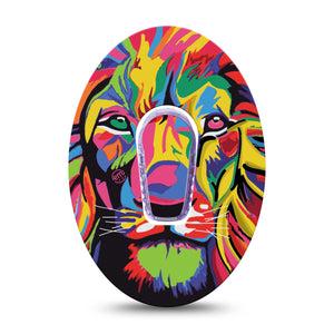 ExpressionMed Majestic Lion Dexcom G6 Patch with center sticker