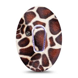 ExpressionMed Giraffe Print Dexcom G6 Patches with center sticker