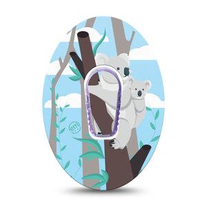 ExpressionMed Koala Dexcom G6 Patch Single Tape with center sticker