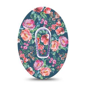 ExpressionMed Floral Enchantment Dexcom G6 Tape with center sticker