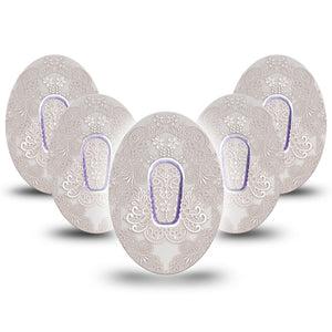 ExpressionMed Vintage Lace Dexcom G6 5-Pack Tapes and Stickers