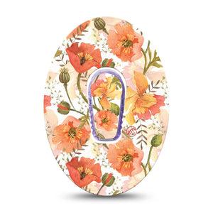 ExpressionMed Peachy Blooms Dexcom G6 Tape and Stickers