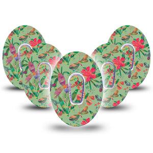 ExpressionMed Garden Butterflies G6 Tape 5-Pack with center stickers