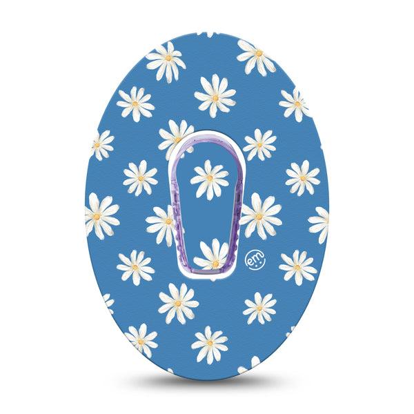 ExpressionMed Painted Daisies Dexcom G6 Tape Single Tape Simple Florals Inspired,  Plaster Continuous Glucose Monitor Design