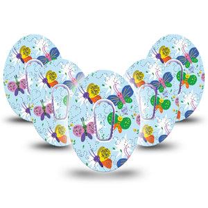 Cute Butterflies G6 Tape 5-Pack with center stickers