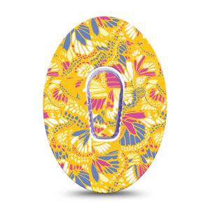 ExpressionMed Yellow Butterfly Wings G6 Tape with center sticker