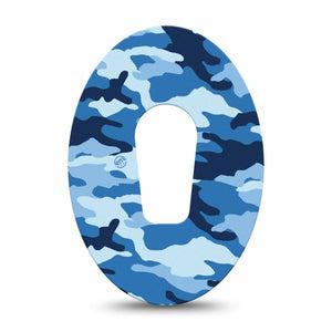 ExpressionMed Blue Camo Dexcom G6 Tape Single