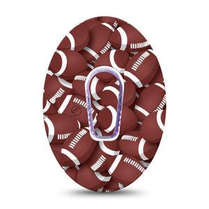 ExpressionMed Football Dexcom G6 CGM Adhesive Cover sports tape for men with center sticker