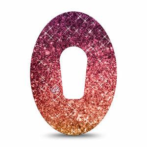 ExpressionMed Glittering Fall Ombre Dexcom G6 CGM Patch Single Tape