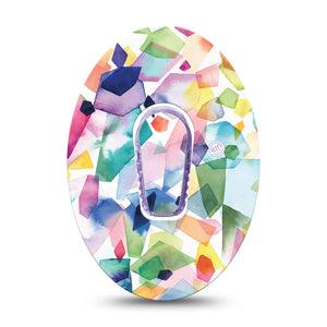 ExpressionMed Kaleidoscope Dexcom G6 CGM Adhesive Single Tape and Sticker