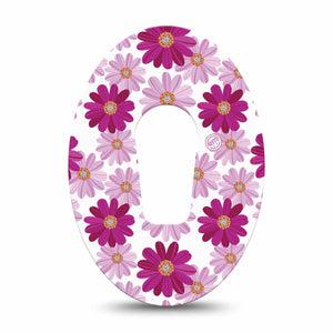 Brilliant Daisies Dexcom G6 Continuous Glucose Monitor Patch for women Single Tape