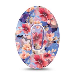 ExpressionMed Magical Blooms Dexcom G6 CGM Overlay Single Tape and Single Sticker