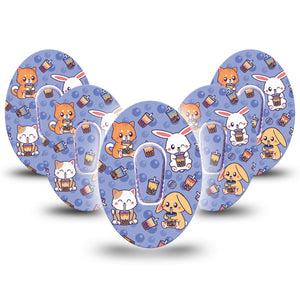 Boda Buddies Dexcom G6  Style Adhesive Patch, 5-Pack Tape and Sticker