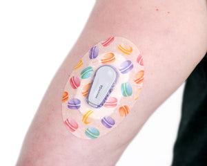 ExpressionMed Wanderlust Variety Pack Dexcom G6 Tape, Single Tape, Arm Wearing Macarons Themed CGM Adhesive Patch Design