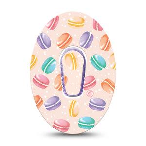 ExpressionMed Macarons Dexcom G6 Tape, Single, French Macarons Inspired, CGM Adhesive Patch Design with Center Sticker