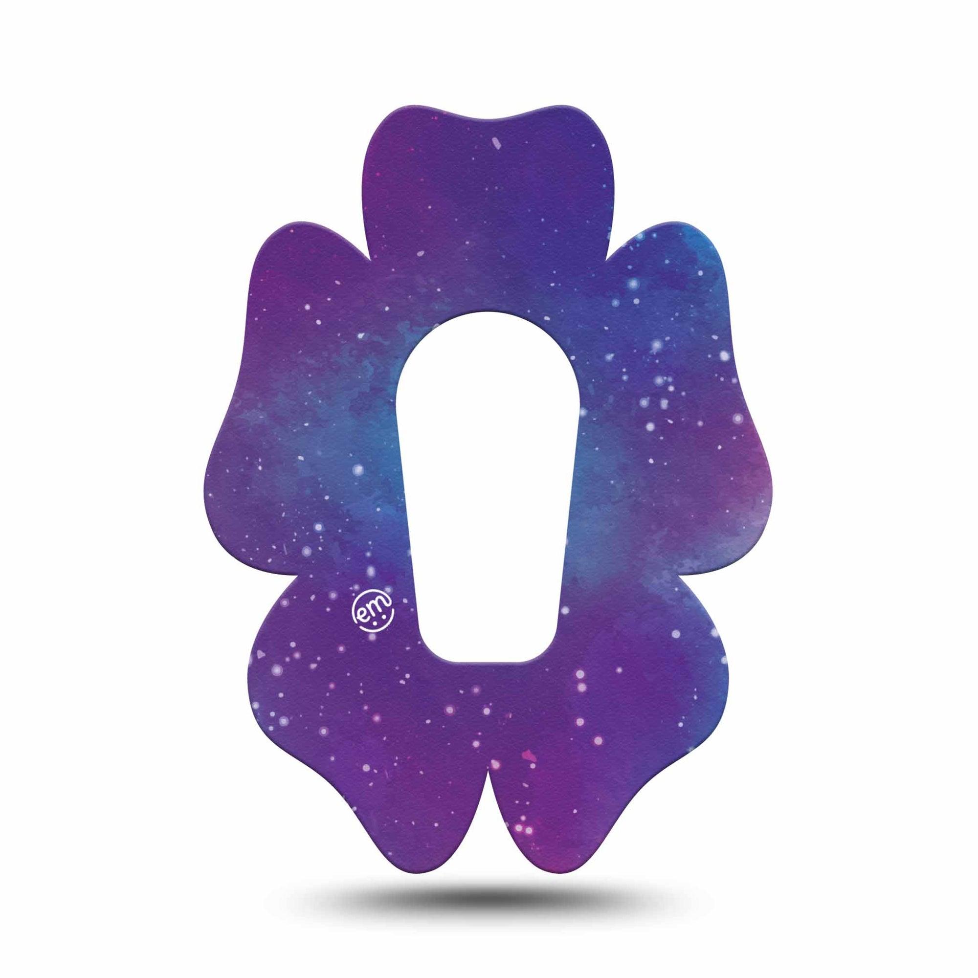ExpressionMed Galaxy Dexcom G6 Flower Shape Tape Single Tape Nebula Galaxy Adhesive Patch Continuous Glucose Monitor Design