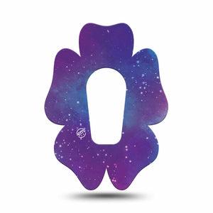 ExpressionMed Galaxy Dexcom G6 Flower Shape Tape Single Tape Nebula Galaxy Adhesive Patch Continuous Glucose Monitor Design