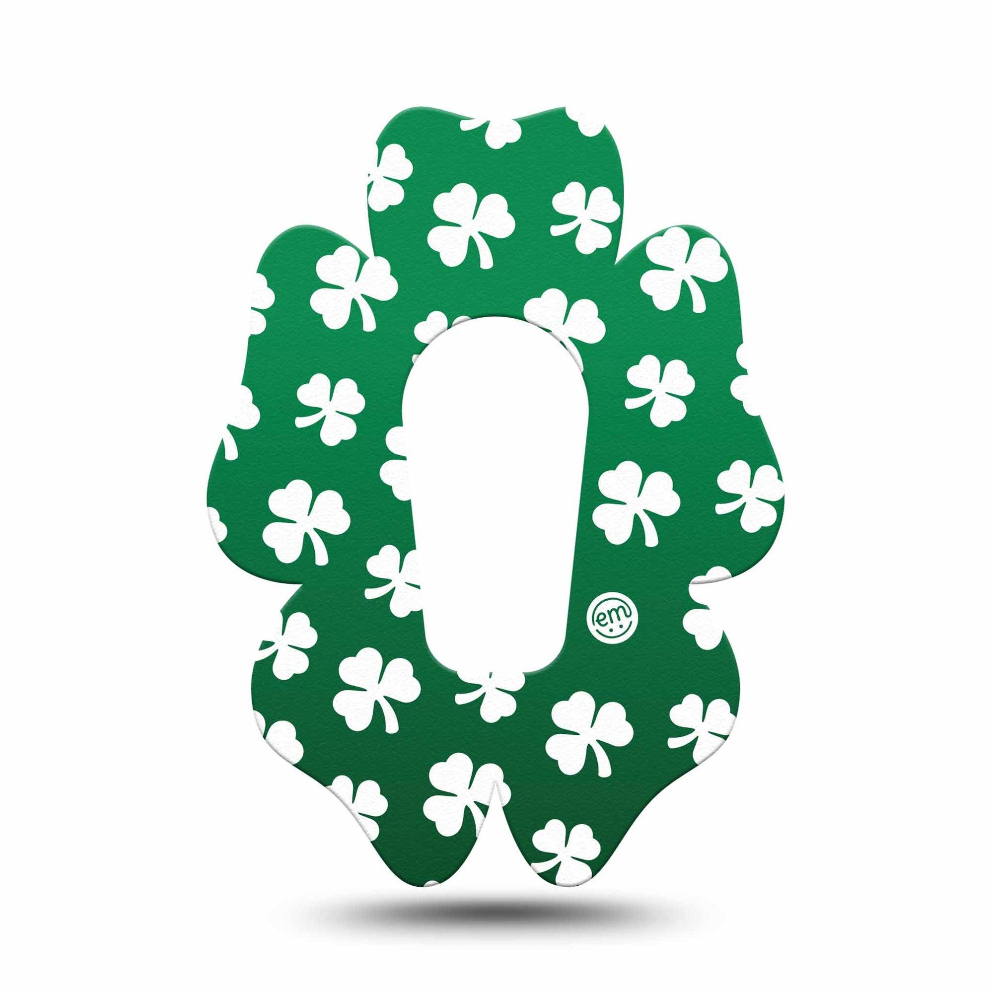 ExpressionMed Green Glam Dexcom G6 Flower Single Tape Green Disco Like Pattern Adhesive Tape CGM Design