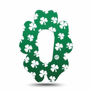 ExpressionMed Green Glam Dexcom G6 Flower Single Tape Green Disco Like Pattern Adhesive Tape CGM Design