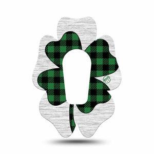 ExpressionMed Embroidered Clover Dexcom G7 Flower Single Tape Fixing Ring Patch Continuous Glucose Monitor Design