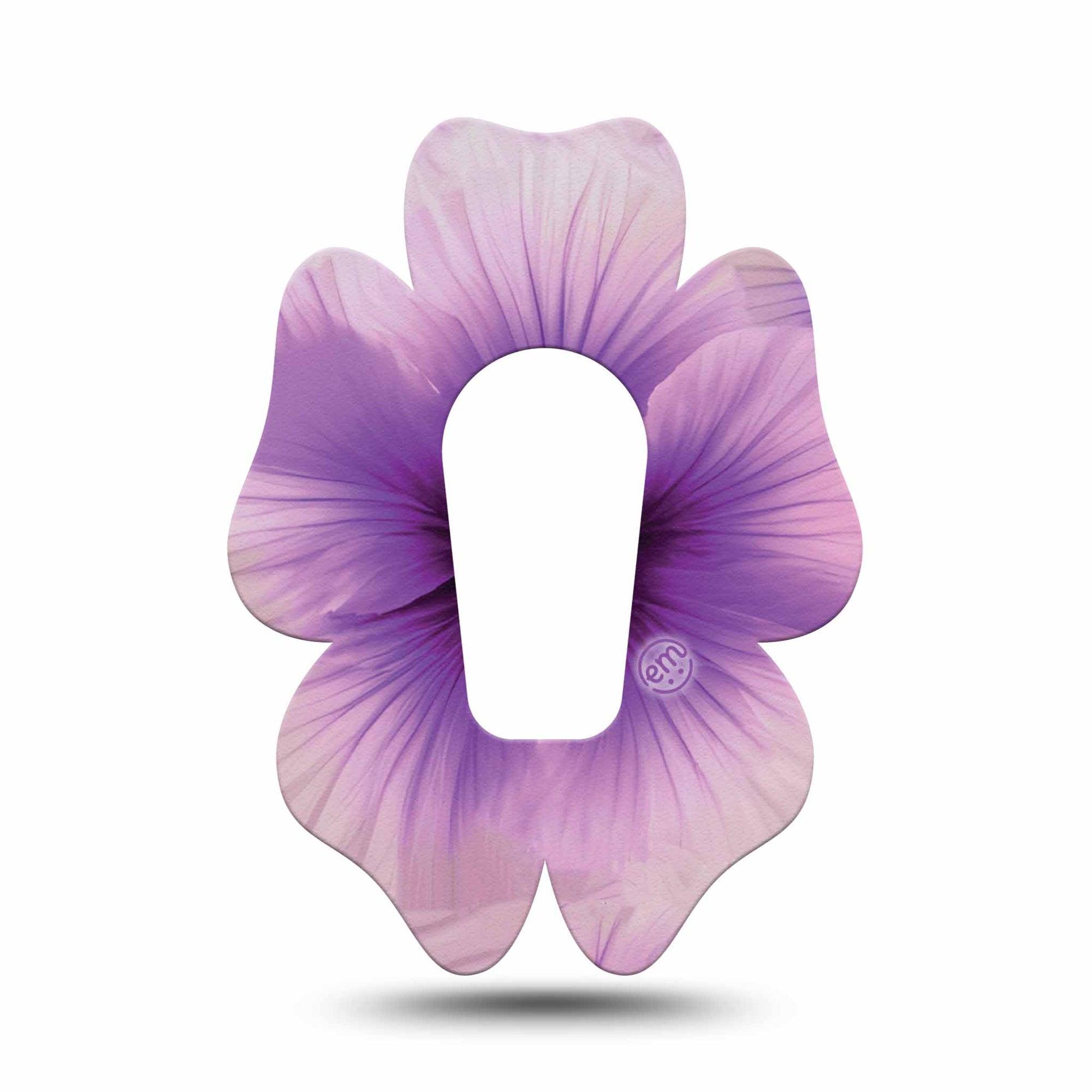 ExpressionMed Hibiscus Dexcom G6 Flower Shape Tape Single Tape Solo Hibiscus Flower, Adhesive Patch Continuous Glucose Monitor Design