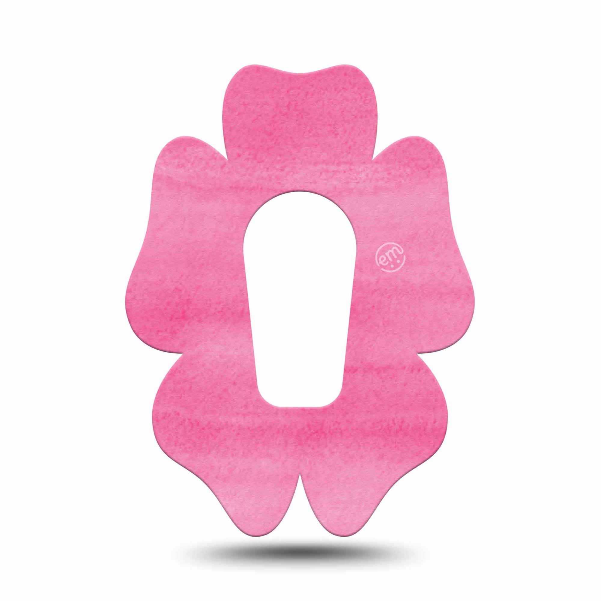 ExpressionMed Pink Horizon Flower Dexcom G6 Tape, Single, Brushed Pink Design Themed, CGM Overlay Patch Design