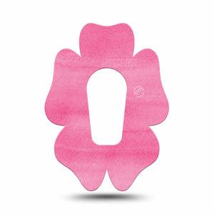 ExpressionMed Pink Horizon Flower Dexcom G6 Tape, Single, Brushed Pink Design Themed, CGM Overlay Patch Design