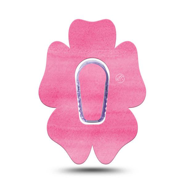 ExpressionMed Pink Horizon Flower Dexcom G6 Tape, Single Sticker and Tape, Brushed Pink Design Themed, CGM Overlay Patch Design