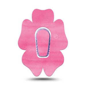 ExpressionMed Pink Horizon Flower Dexcom G6 Tape, Single Sticker and Tape, Brushed Pink Design Themed, CGM Overlay Patch Design