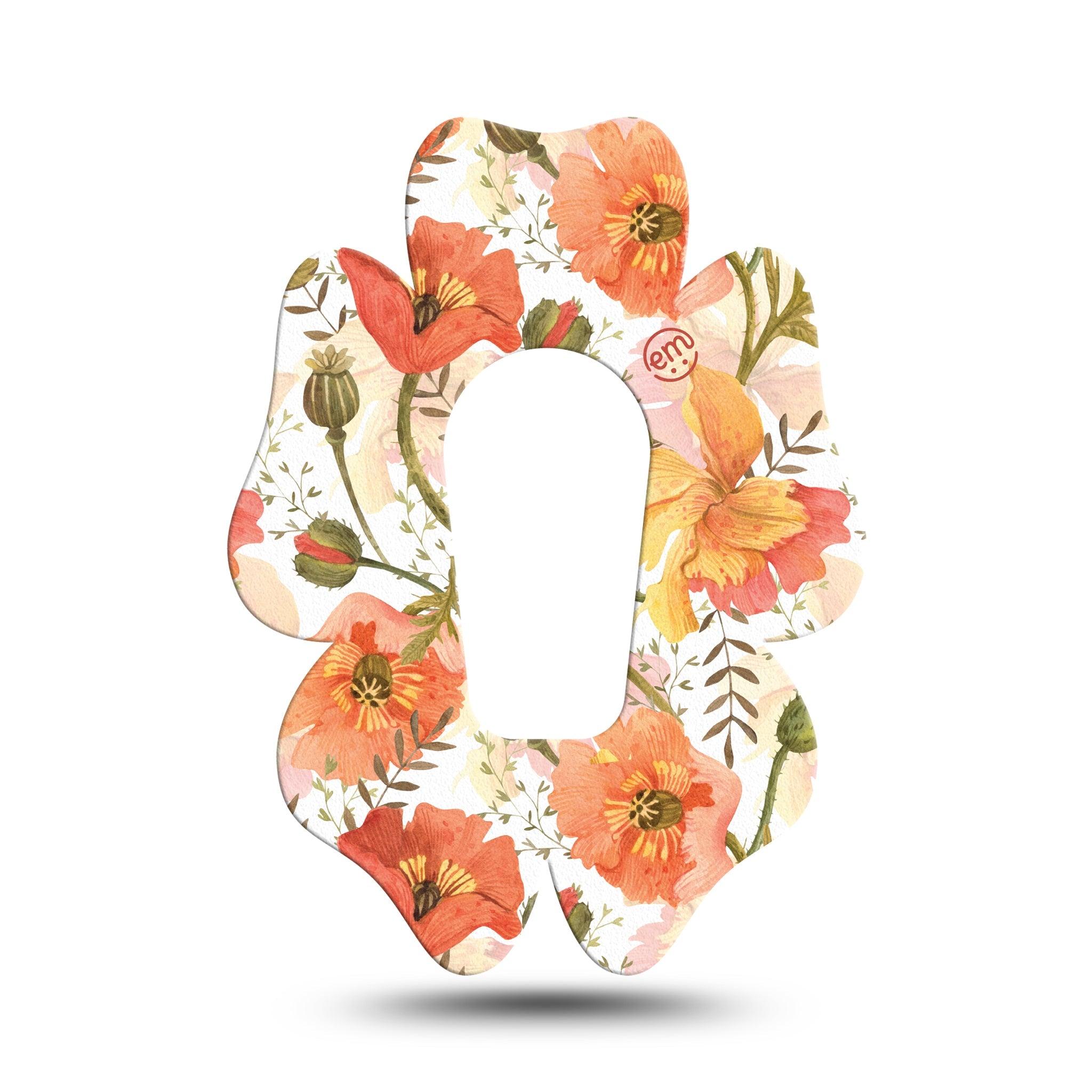 ExpressionMed Peachy Blooms Flower Dexcom G6 Patch