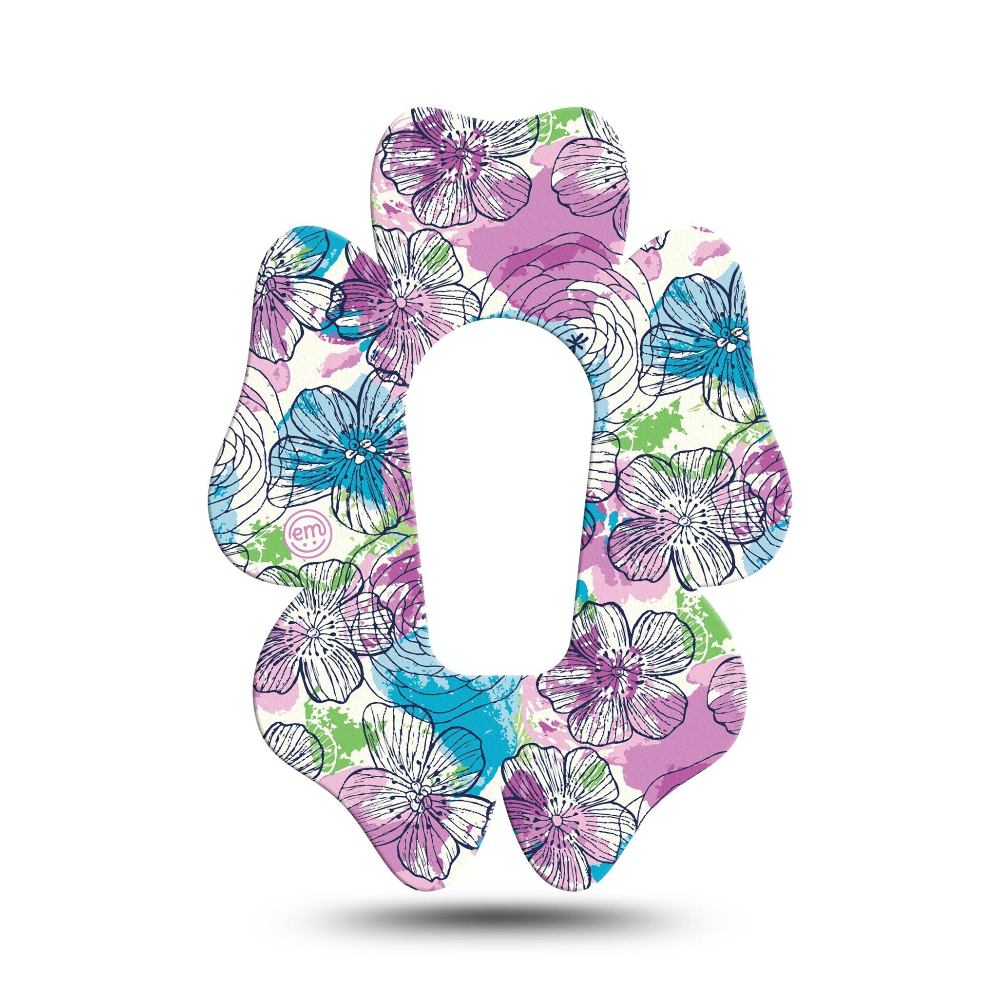 Whimsical Blossoms Dexcom G6 Tape - ExpressionMed