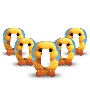 ExpressionMed Daisy Duckling Dexcom G6 Gumdrop, 5-Pack Duck holding daisy Best Covers for CGM