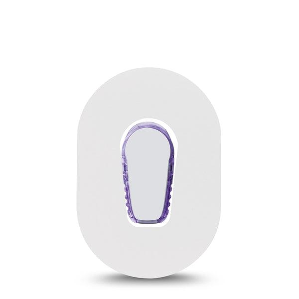ExpressionMed White Mini Dexcom G6 Single Tape ExpressionMed with Center Sticker