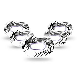 ExpressionMed Dragon Dexcom G6 Mini Tape with center stickers