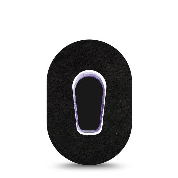 Black Dexcom cover to keep your CGM secure with center sticker