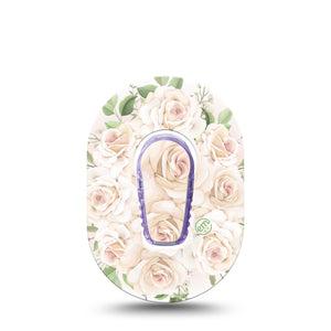 Wedding Bouquet Dexcom G6 Mini Tape, Single Tape and Single Sticker, Floral Bouquet Inspired, CGM Overlay Patch Design