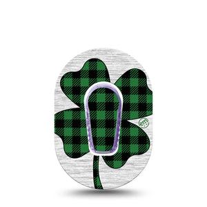 ExpressionMed Embroidered Clover G6 Mini Tape, Single Tape and Single Sticker