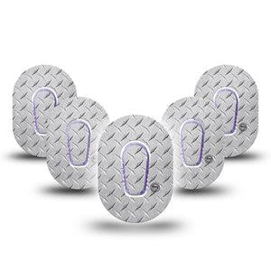 ExpressionMed Grid Iron Dexcom G6 Mini Patch 5-Pack tape and sticker