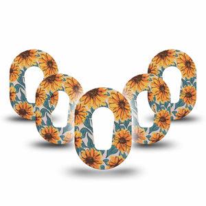 ExpressionMed Sunflower Dexcom G6 Mini Tape 5-Pack