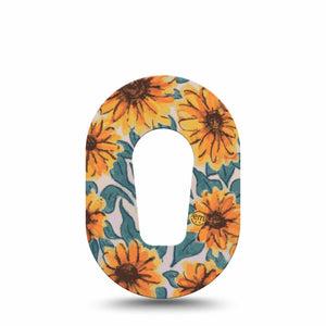 ExpressionMed Sunflower Dexcom G6 Mini Tape, Sunflower Inspired