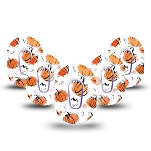 ExpressionMed Pumpkins Dexcom G6 Mini Tape 5-Pack Stickers and Tapes