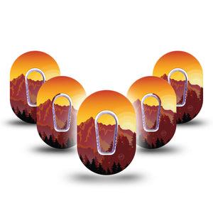 Sunset Mountain G6 Mini Tapes 5-Pack Tape and Sticker