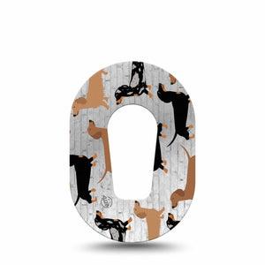 Dancing Dachshunds G6 Dexcom Mini Tape