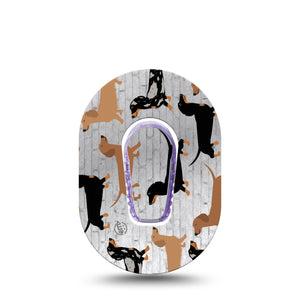 Dancing Dachshunds G6 Dexcom Mini Tape and Sticker