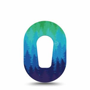 ExpressionMed Pine Trees Dexcom G6 Mini Patch Single Tape