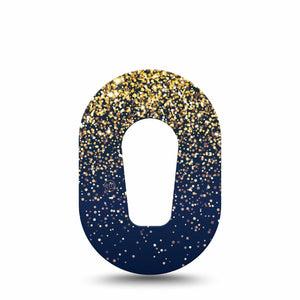 ExpressionMed Gold Sparkles Dexcom G6 Mini Tape