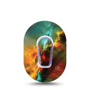 ExpressionMed Nebula Dexcom G6 Mini Cover with center sticker