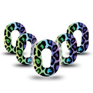 ExpressionMed Multicolored Cheetah Print Dexcom G6 Mini Tape 5-Pack