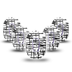 B&W Drip G6 Mini Tape 5-Pack with center stickers