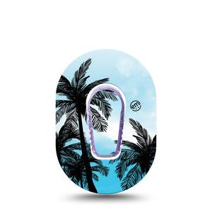 ExpressionMed Palmy Nights Dexcom G6 Mini Tape with center sticker